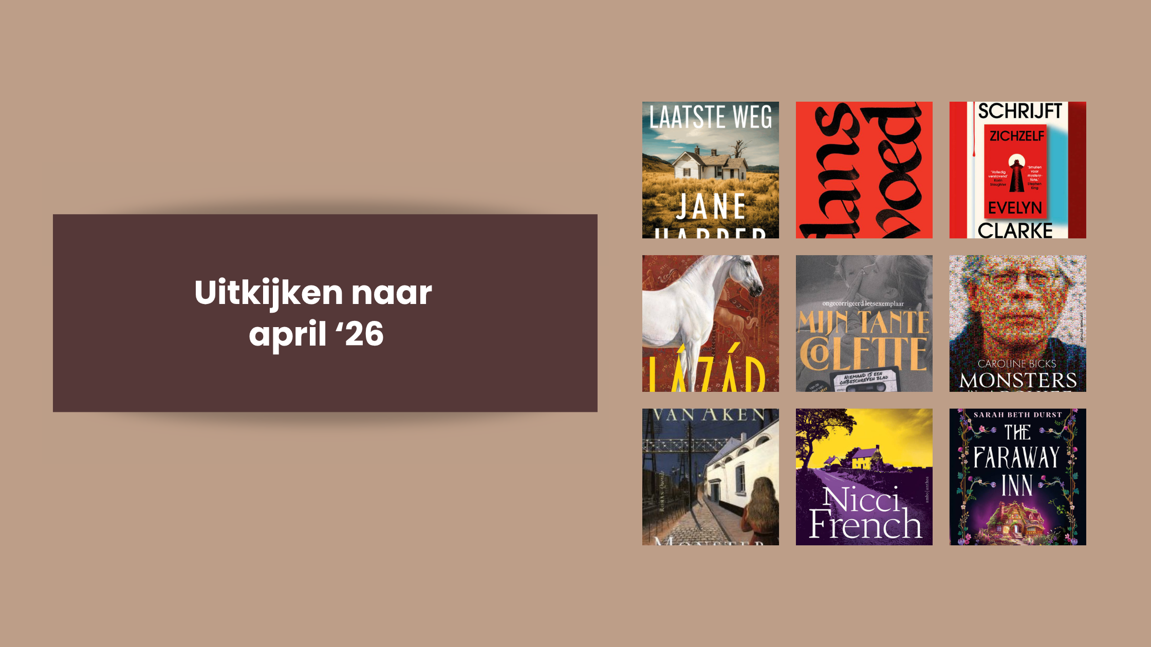 Uitkijken naar april ’26