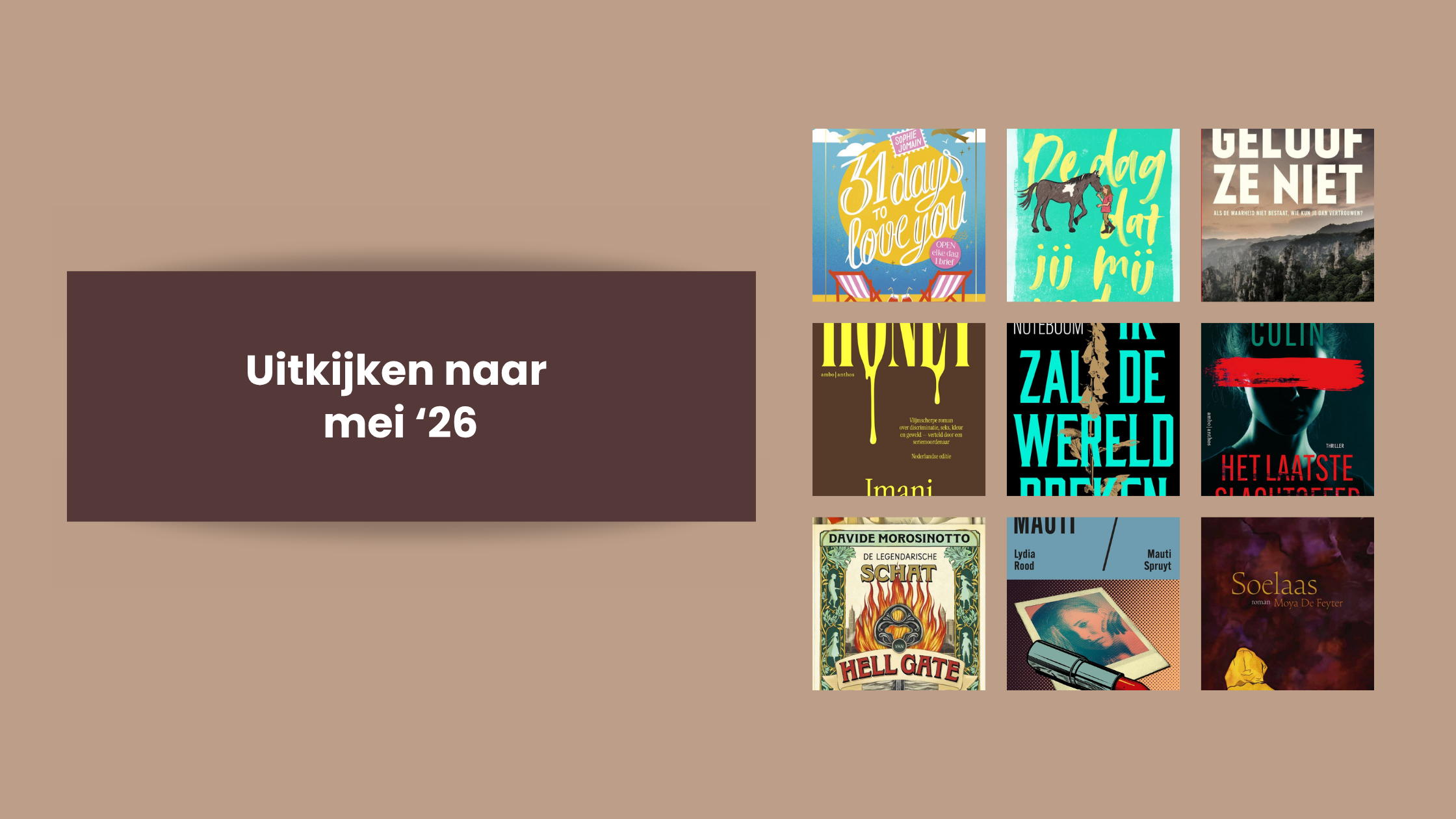 Uitkijken naar mei ’26
